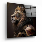 Lion King Glass Wall Art  || Designer Collection | Insigne Art Design.